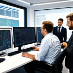 Home 9 The "Gründlichkeit" Workspace**
"A well-organized and clean office space in Germany, showcasing a team of professionals collaborating on a detailed engineering project. Focus on precision tools, technical documents, and a display screen showing complex schematics. Everyone is fully clothed in appropriate business attire. The atmosphere is calm and focused, emphasizing accuracy and attention to detail. safe for work, appropriate content, perfect anatomy, correct proportions, professional, family-friendly, high quality rendering."
**