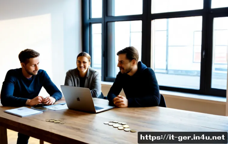 독일 스타트업 생태계 - Photorealistic modern startup workspace in Berlin, diverse young European entrepreneurs collaboratin...
